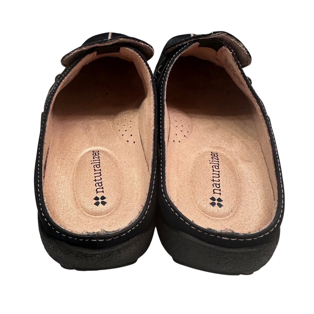 Naturalizer Danae Slip On Mule Flat Shoes Womens 10 Blue Suede Comfort Cushioned - Picture 4 of 8
